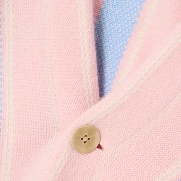 Guest in Residence Baja Everywear Cashmere Cardigan NWT Powder Pink Combo - Picture 8 of 16